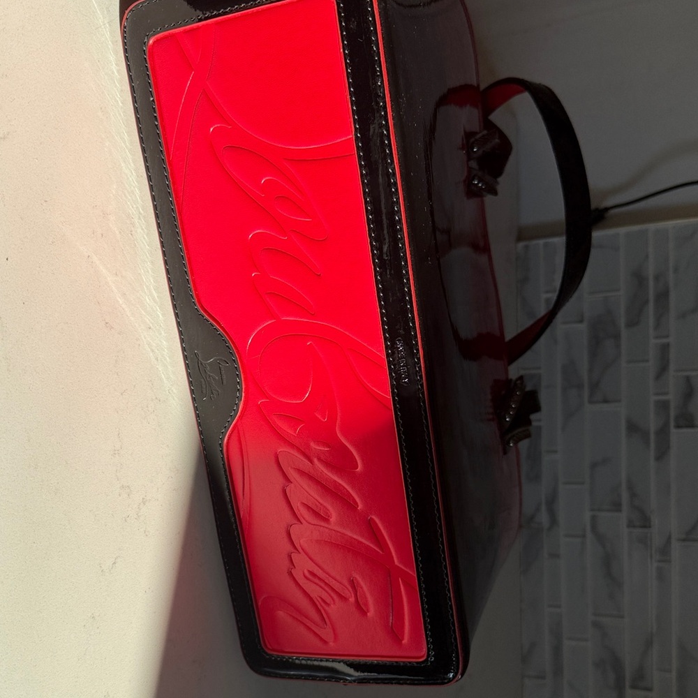 Christian Louboutin Black and Red Tote Bag